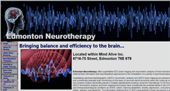 Desktop Screenshot of edmontonneurotherapy.com