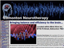 Tablet Screenshot of edmontonneurotherapy.com